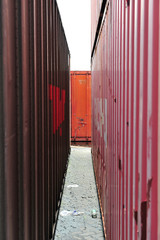 Fototapeta premium container blocks