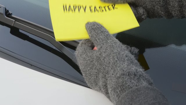HAPPY EASTER - nice surprise on a cold Easter morning