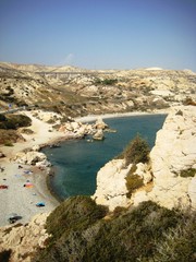 Fototapeta na wymiar Aphrodite miejsce urodzenia, Cypr