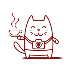 Character photographer with a camera