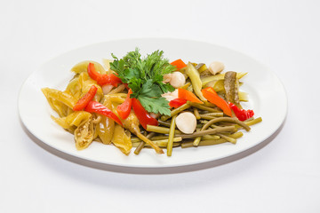pickles, vegetables and herbs