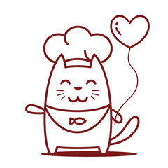 Character chef in a chef's hat