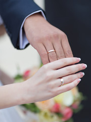 Fototapeta premium Wedding hands