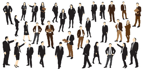 Business people silhouettes