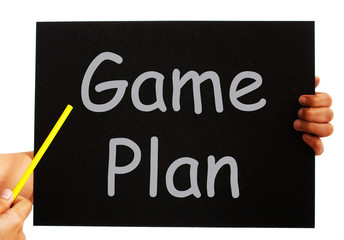 Game Plan Blackboard Means Strategies And Tactics