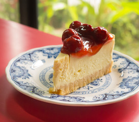 Cheesecake with Berries topping