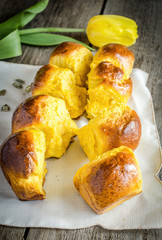 Pumpkin Brioche (french bread)