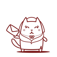 Character rich lady in a fur coat and a necklace