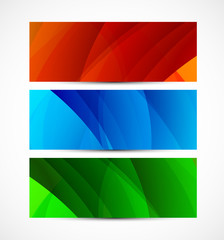 Naklejka premium Set of banners