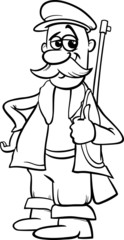fairy tale hunter coloring page