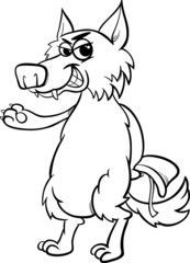 fairy tale wolf coloring page