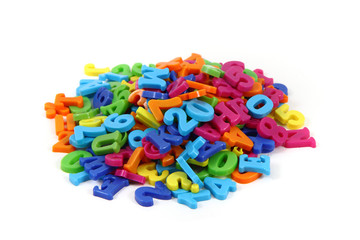 color plastic letters