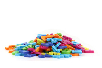 color plastic letters
