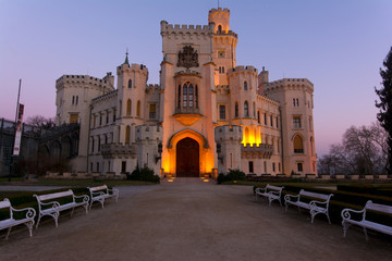 Fototapeta na wymiar Castle Hluboka nad Vltavou