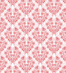 red flowers seamless