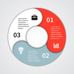 Modern vector info graphic for business project