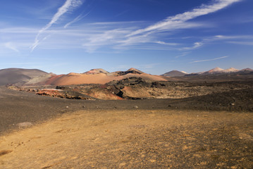 Mountains of fire, Montanas del Fuego, Timanfaya National Park i