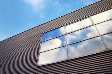 Industrial hall with window