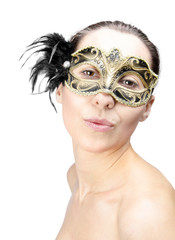 Girl in mask carnival
