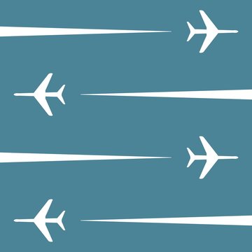 TRAMA AEREO SU CIELO AZZURRO