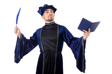 Wizard isolated on the wise background