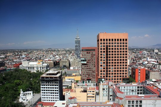Mexico City on a clear day