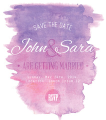Watercolor Wedding Invitation Card - 62507219