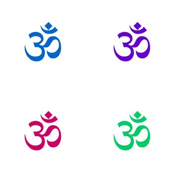 Symbole Om en 4 couleurs