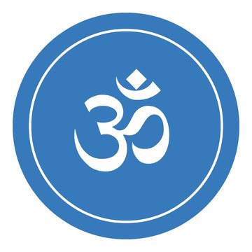 Symbole Om dans un panneau