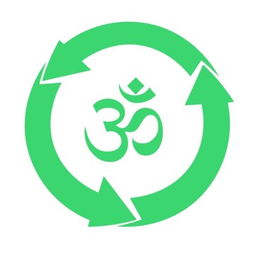 Om dans un symbole recyclage