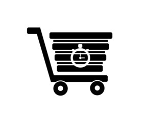 Chronom&egrave;tre dans un caddie