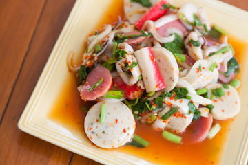 Mixed spicy salad
