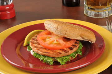 Salmon burger