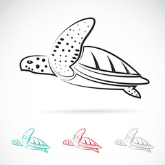 Vector image of an turtle