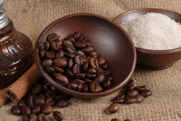 Robusta Coffee Beans at Goni Sack