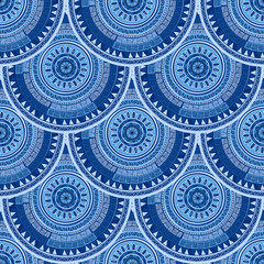 Seamless pattern with ethnic motif