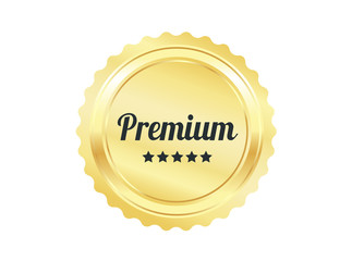 Golden Premium Quality Badge
