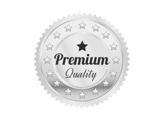 Silver Premium Quality Badge