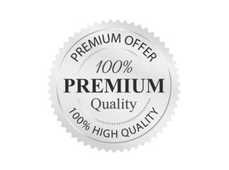 Silver Premium Quality Badge