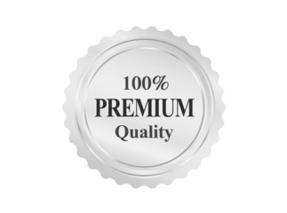 Silver Premium Quality Badge