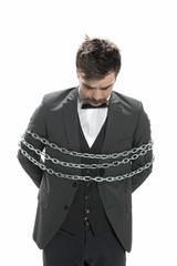Man in chains