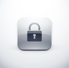 icône bouton internet cadenas sécurité