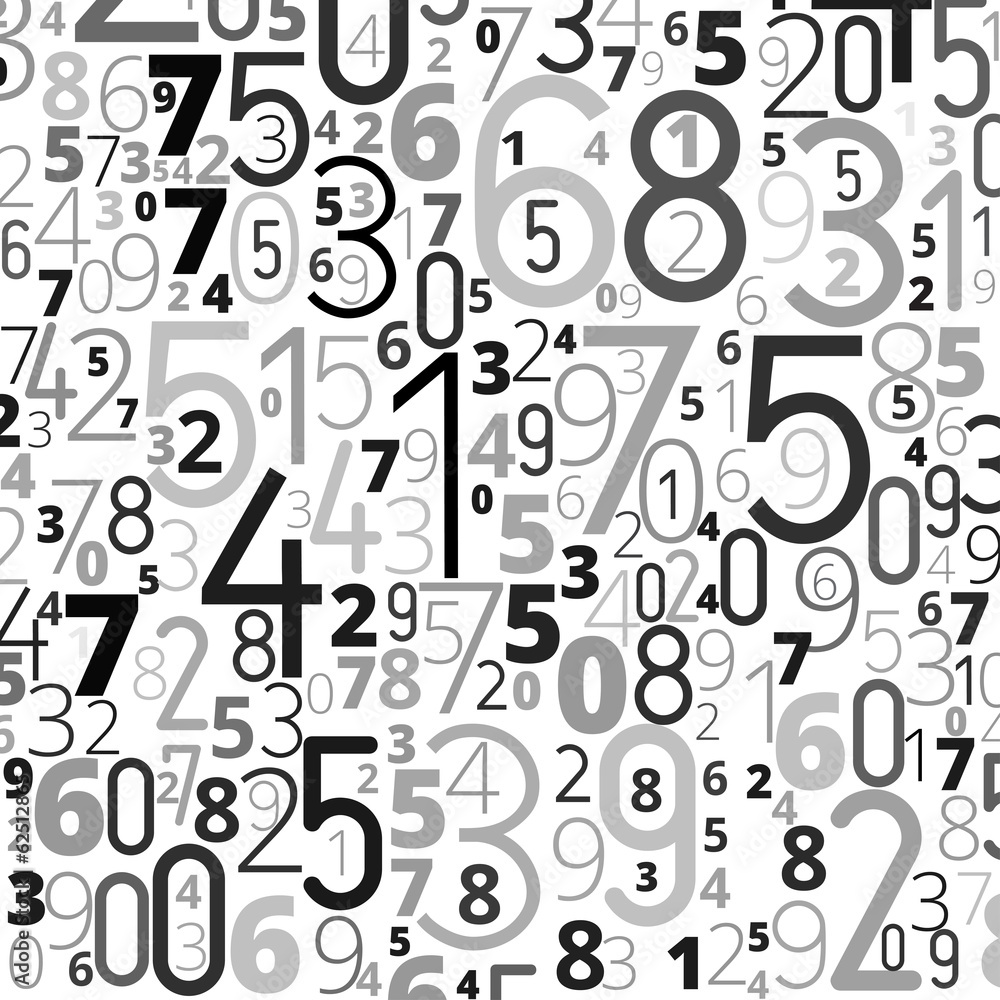 Poster vector background from numbers