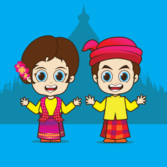 Cartoon Asean Myanmar