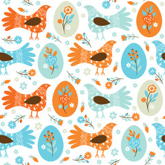 Easter seamless pattern