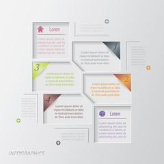 Vector modern infographic design template