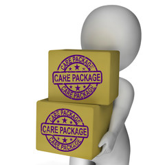 Care Package Boxes Mean Gifts From Home Or Foreign Aid