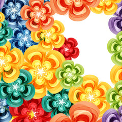 Fototapeta na wymiar Gift floral design background.