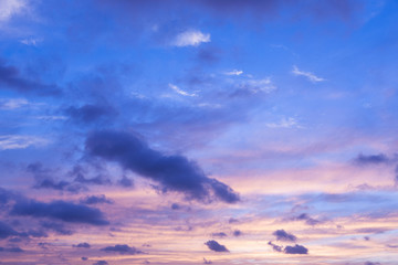 夏の夕暮れ空