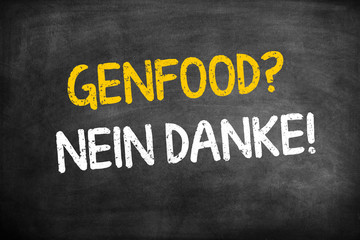 Obraz premium Genfood? Nein Danke!